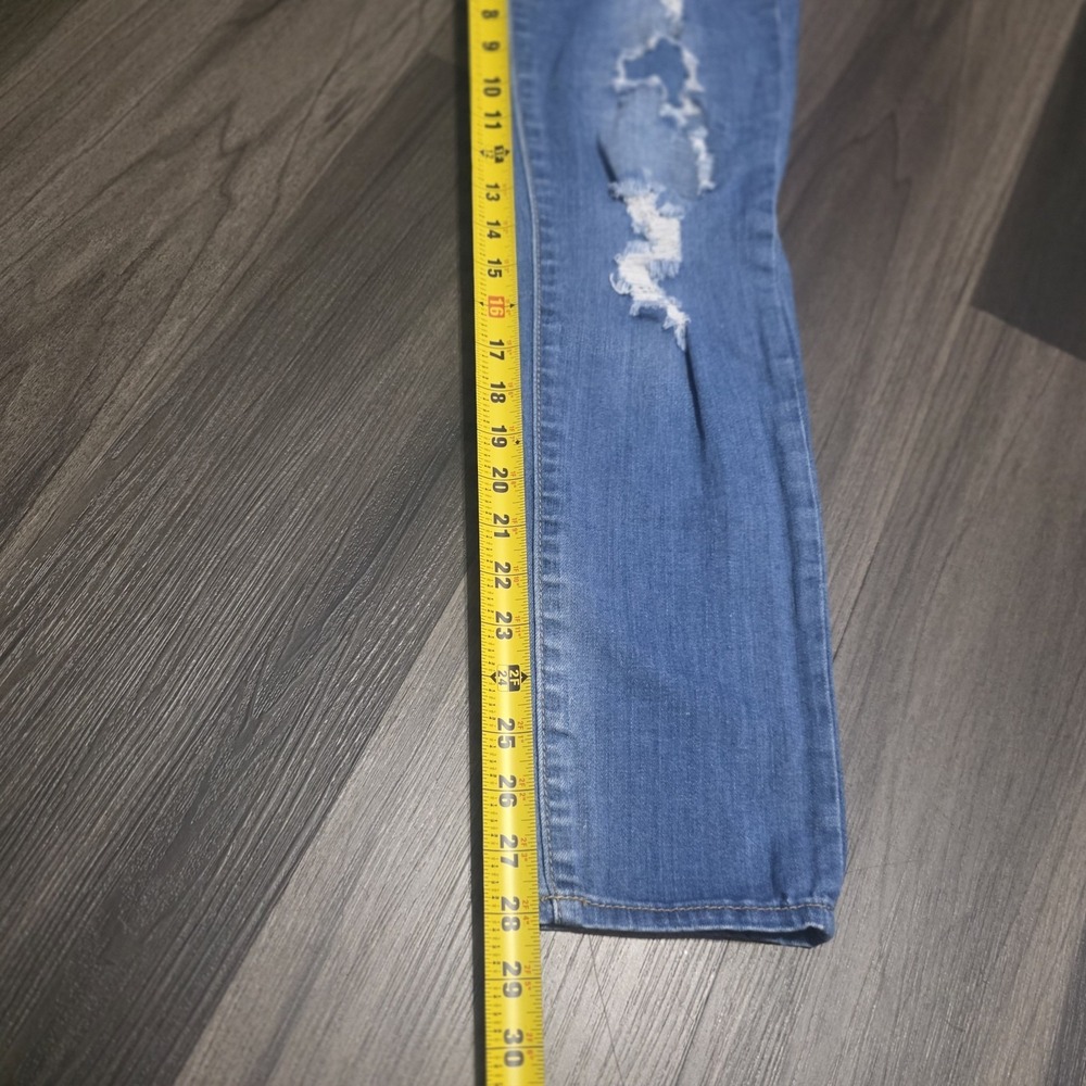 Hydraulic Premium Skinny Jeans Size 3/4 Distressed Ripped Blue Denim Low Rise... - Picture 8 of 9